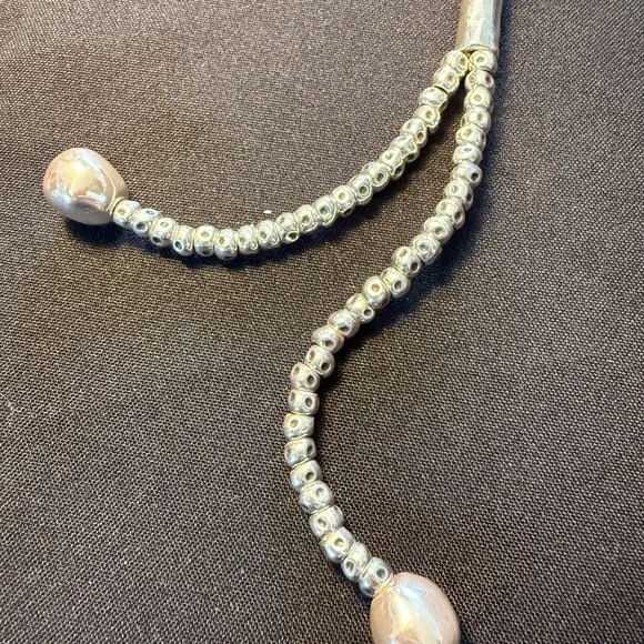 UNO de 50 Collection “All Balls” Jellyfish Statement Necklace Lariat Heavy Long